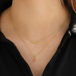 Quiet Icon-Mama Block Necklace-Necklaces-Blue Ruby Jewellery-Vancouver Canada
