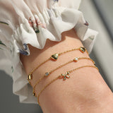 Quiet Icon-Bow Ribbon Bracelet-Bracelets-Blue Ruby Jewellery-Vancouver Canada