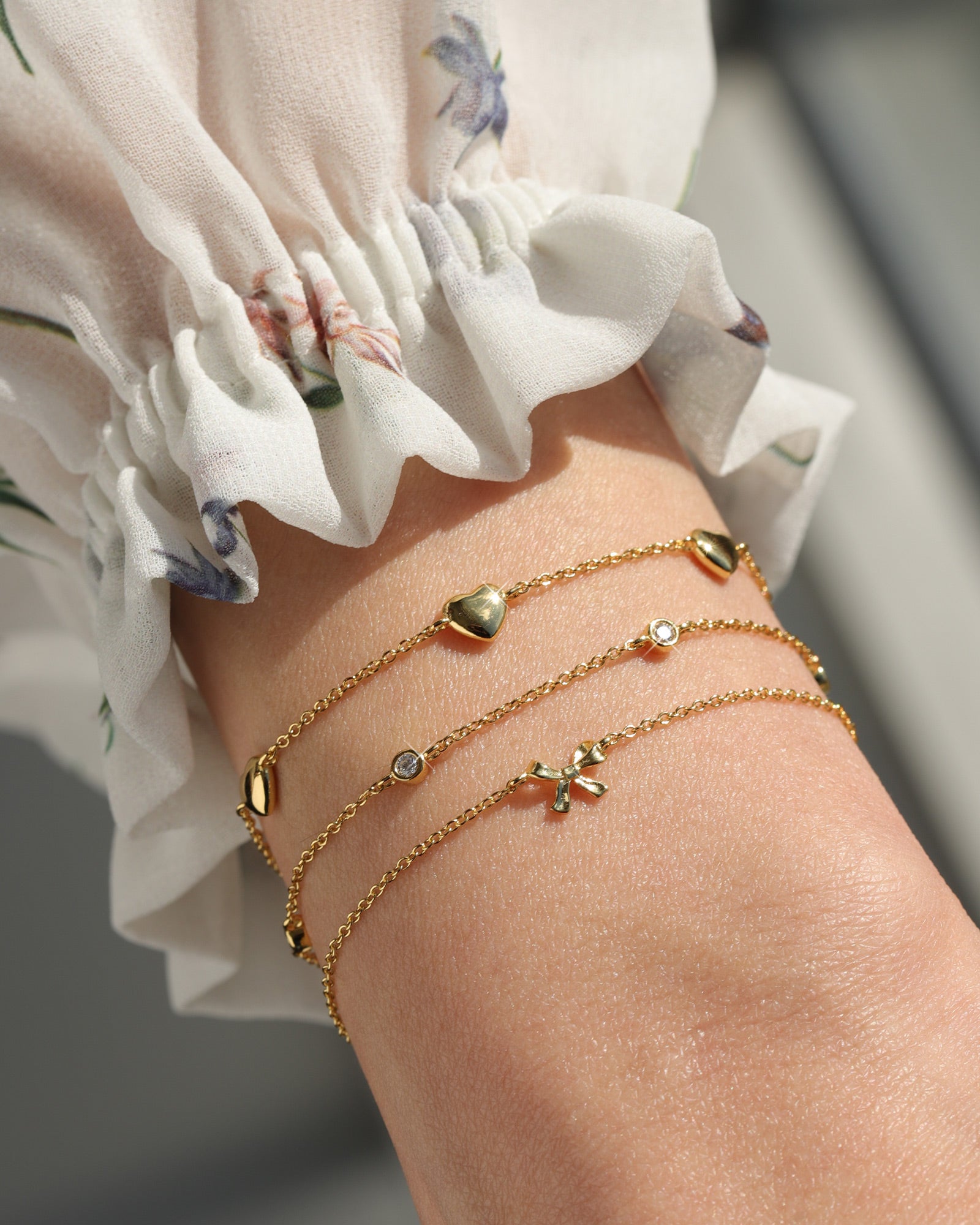 Quiet Icon-Bow Ribbon Bracelet-Bracelets-Blue Ruby Jewellery-Vancouver Canada
