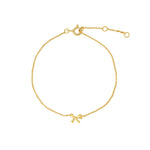 Quiet Icon-Bow Ribbon Bracelet-Bracelets-14k Gold Vermeil-Blue Ruby Jewellery-Vancouver Canada