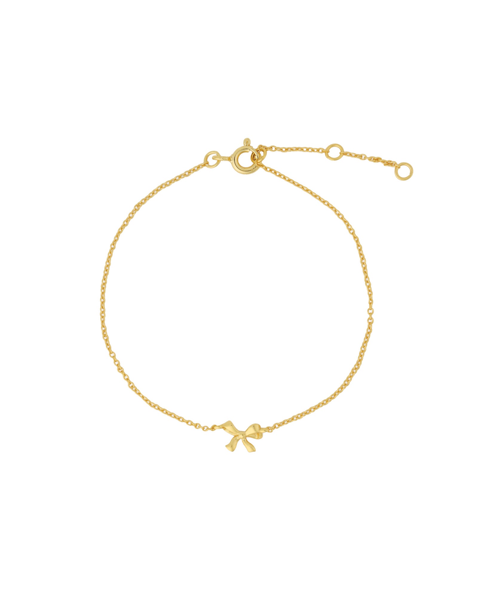 Quiet Icon-Bow Ribbon Bracelet-Bracelets-14k Gold Vermeil-Blue Ruby Jewellery-Vancouver Canada