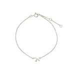 Quiet Icon-Bow Ribbon Bracelet-Bracelets-Rhodium Plated Sterling Silver-Blue Ruby Jewellery-Vancouver Canada