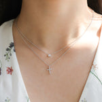 Quiet Icon-Solitaire CZ Necklace-Necklaces-Blue Ruby Jewellery-Vancouver Canada