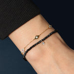 Quiet Icon-Mix Evil Eye CZ Bracelet-Bracelets-Blue Ruby Jewellery-Vancouver Canada