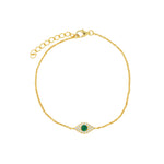 Quiet Icon-Evil Eye CZ Bracelet-Bracelets-14k Gold Vermeil, Cubic Zirconia-Blue Ruby Jewellery-Vancouver Canada