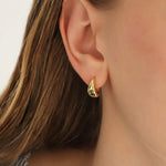 Quiet Icon-Tapered Dome Huggies-Earrings-Blue Ruby Jewellery-Vancouver Canada