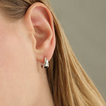 Quiet Icon-Tapered Dome Huggies-Earrings-Blue Ruby Jewellery-Vancouver Canada