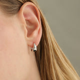 Quiet Icon-Tapered Dome Huggies-Earrings-Blue Ruby Jewellery-Vancouver Canada