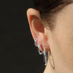 Quiet Icon-Tube Hoops-Earrings-Blue Ruby Jewellery-Vancouver Canada