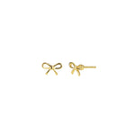 Bow Studs 14k Gold Vermeil