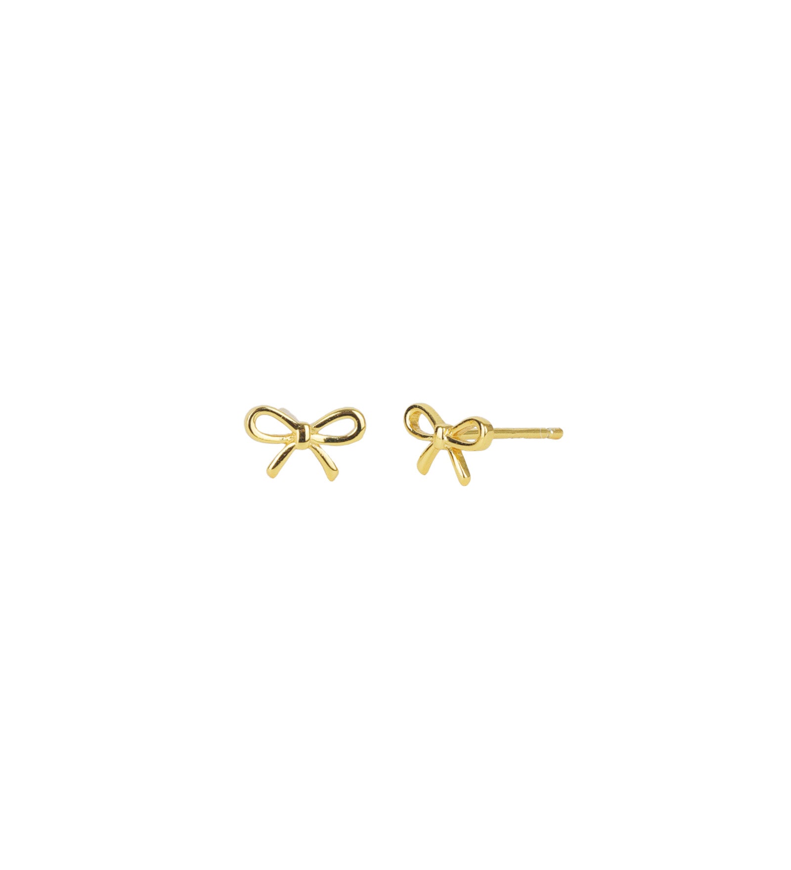 Bow Studs 14k Gold Vermeil