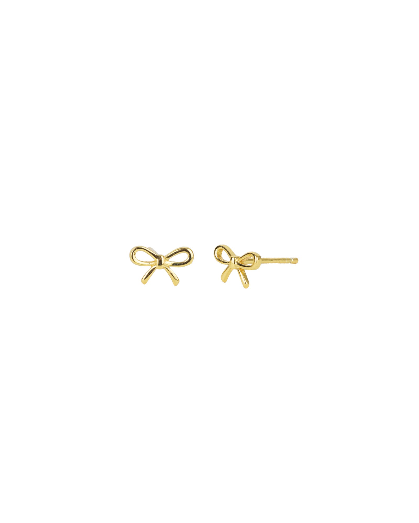 Bow Studs 14k Gold Vermeil