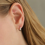 Quiet Icon-Flat Huggie | 12mm-Earrings-Blue Ruby Jewellery-Vancouver Canada