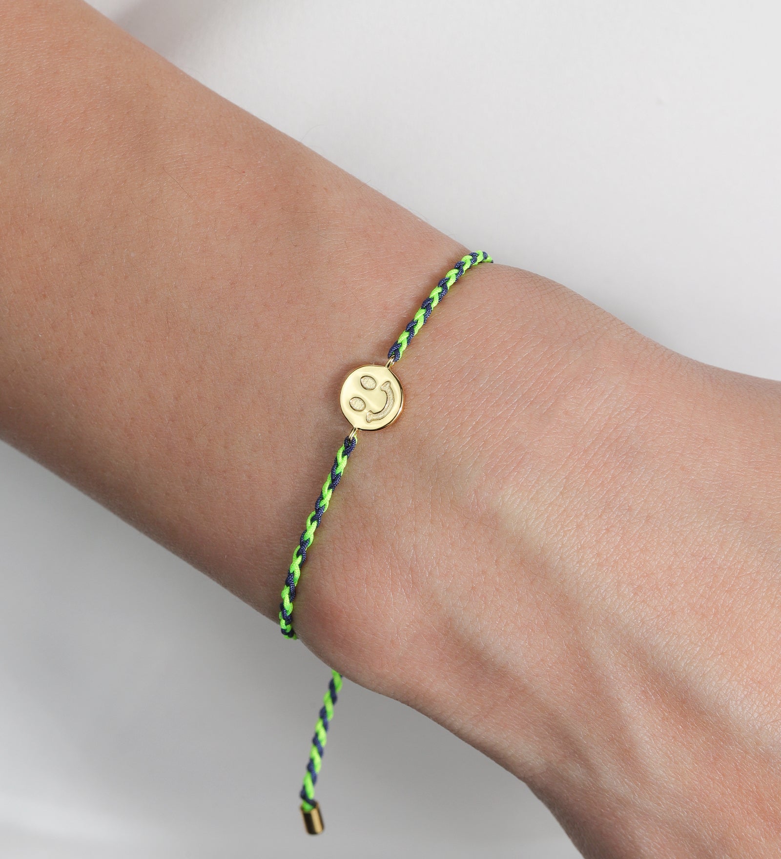 Quiet Icon-Smiley Thread Bracelet-Bracelets-Blue Ruby Jewellery-Vancouver Canada