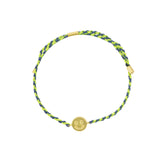 Quiet Icon-Smiley Thread Bracelet-Bracelets-14k Gold Vermeil-Blue Ruby Jewellery-Vancouver Canada