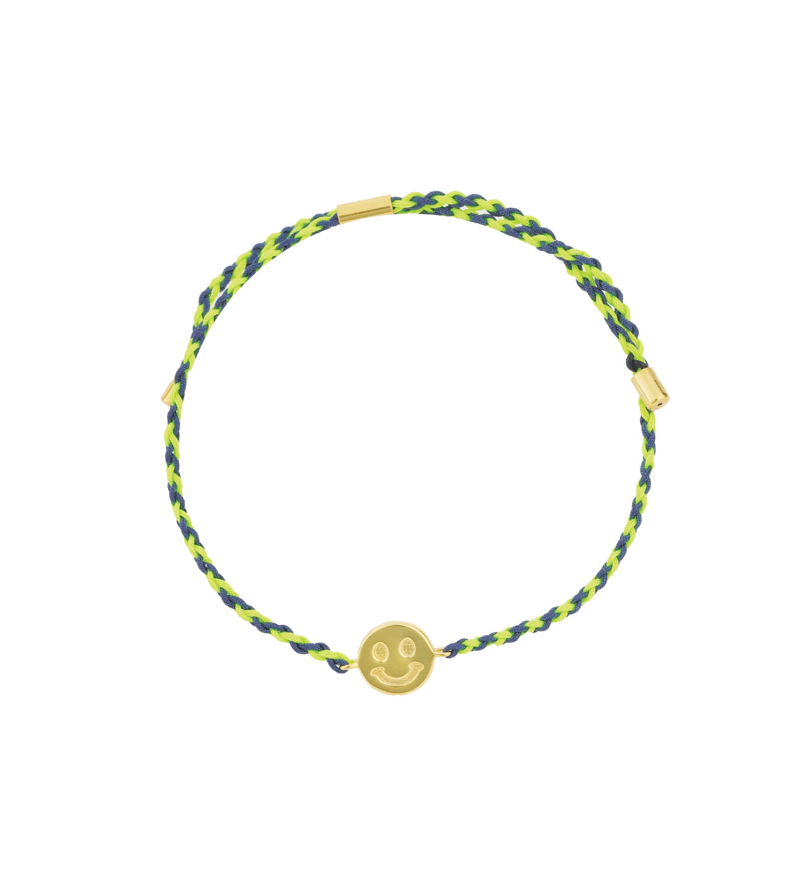 Quiet Icon-Smiley Thread Bracelet-Bracelets-14k Gold Vermeil-Blue Ruby Jewellery-Vancouver Canada