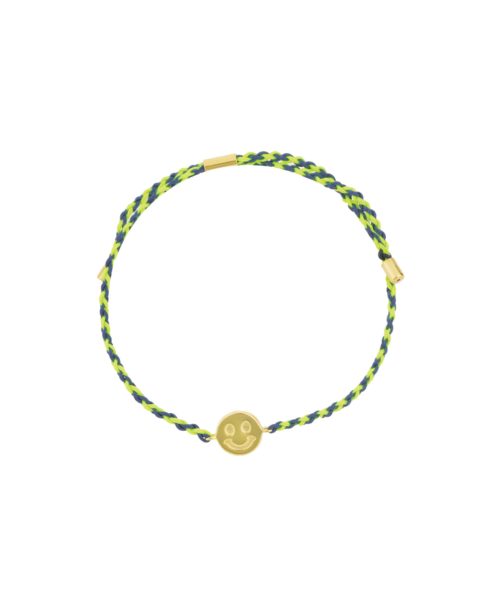 Quiet Icon-Smiley Thread Bracelet-Bracelets-14k Gold Vermeil-Blue Ruby Jewellery-Vancouver Canada
