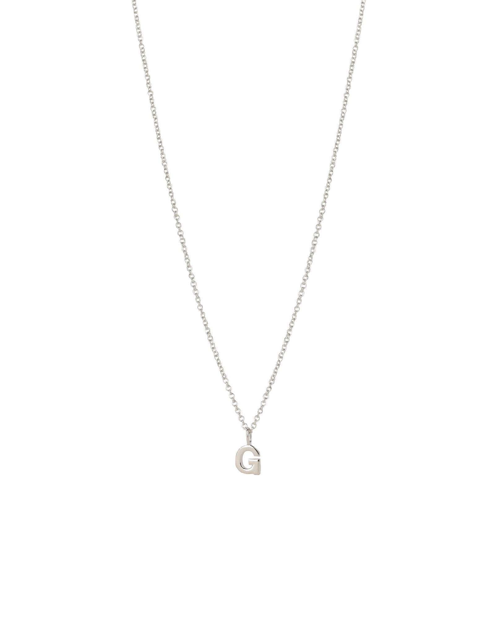 Quiet Icon Initial Necklace Blue Ruby Jewellery