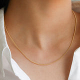 Quiet Icon-Wheat Chain Necklace-Necklaces-Blue Ruby Jewellery-Vancouver Canada