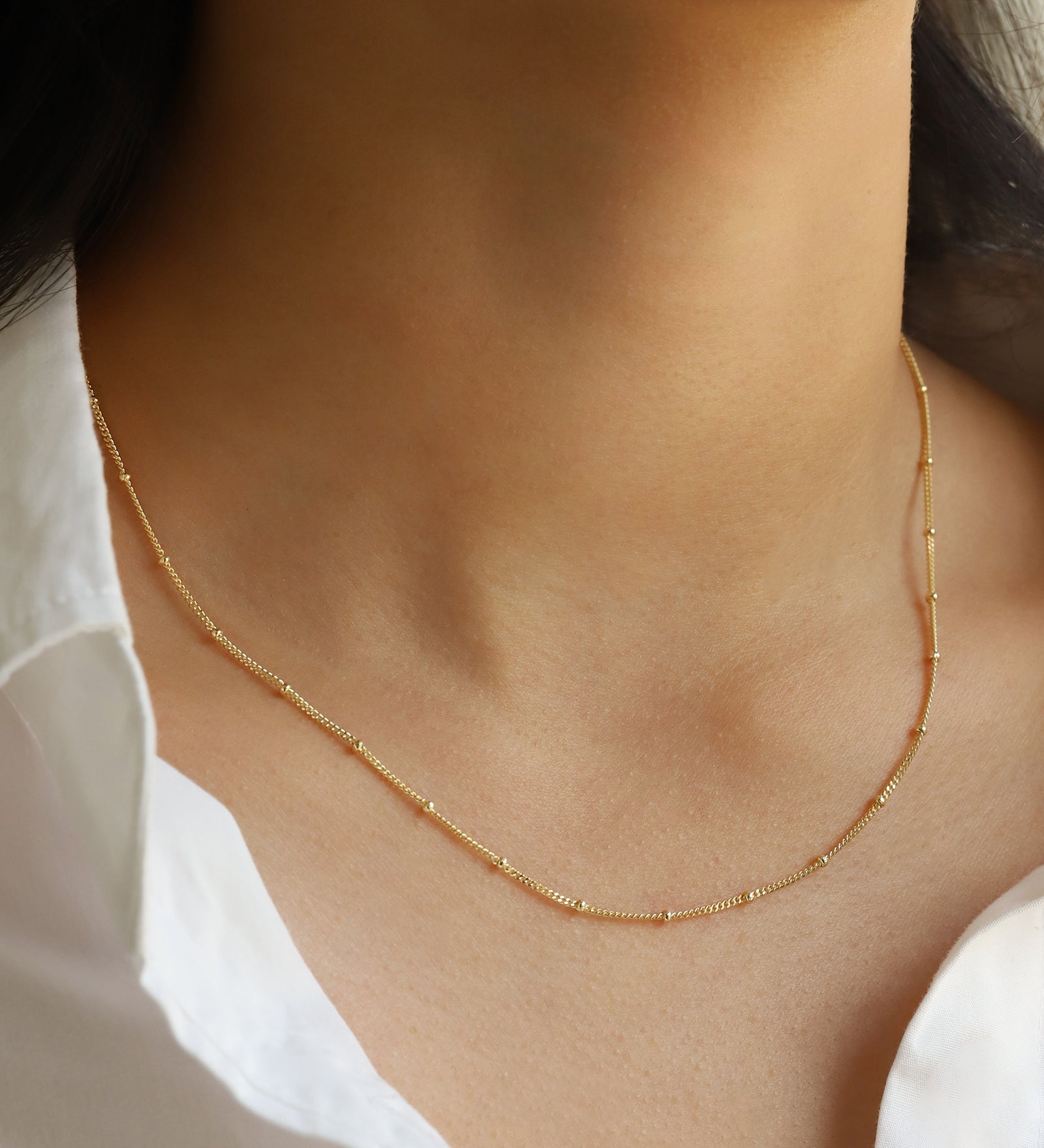 Quiet Icon-Satellite Chain Necklace-Necklaces-Blue Ruby Jewellery-Vancouver Canada