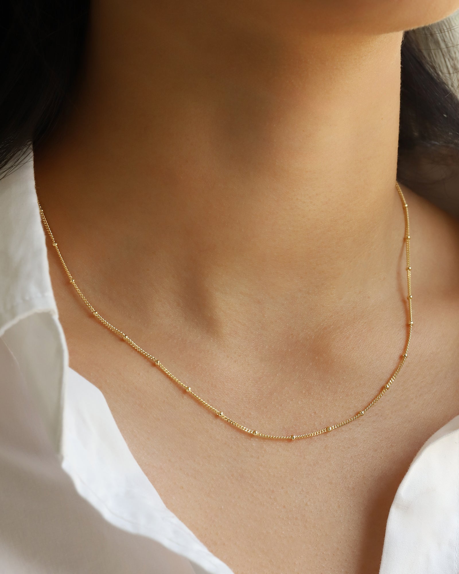 Quiet Icon-Satellite Chain Necklace-Necklaces-Blue Ruby Jewellery-Vancouver Canada