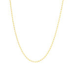 Diamond Cut Ball Chain Necklace 14k Gold Vermeil