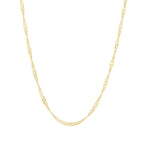 Singapore Chain Necklace 14k Gold Vermeil
