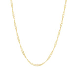 Singapore Chain Necklace 14k Gold Vermeil