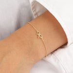 Quiet Icon-Bow Charm Bracelet-Bracelets-Blue Ruby Jewellery-Vancouver Canada