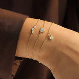 Heart Pavé Chain Bracelet