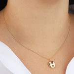 Quiet Icon-Two Heart Oval Locket-Necklaces-Blue Ruby Jewellery-Vancouver Canada