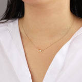 Quiet Icon-Heart Starburst CZ Necklace-Necklaces-Blue Ruby Jewellery-Vancouver Canada