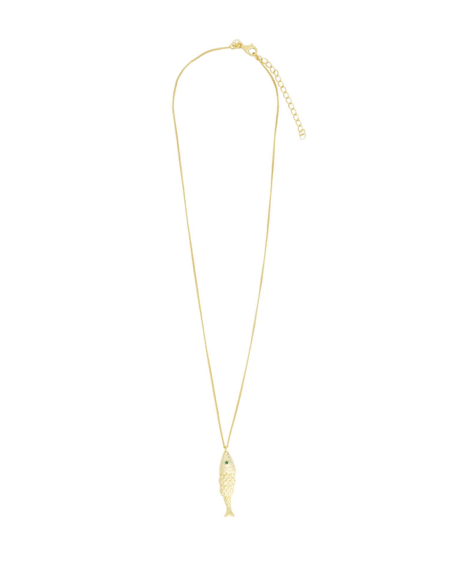Quiet Icon-Fish CZ Necklace-Necklaces-Blue Ruby Jewellery-Vancouver Canada