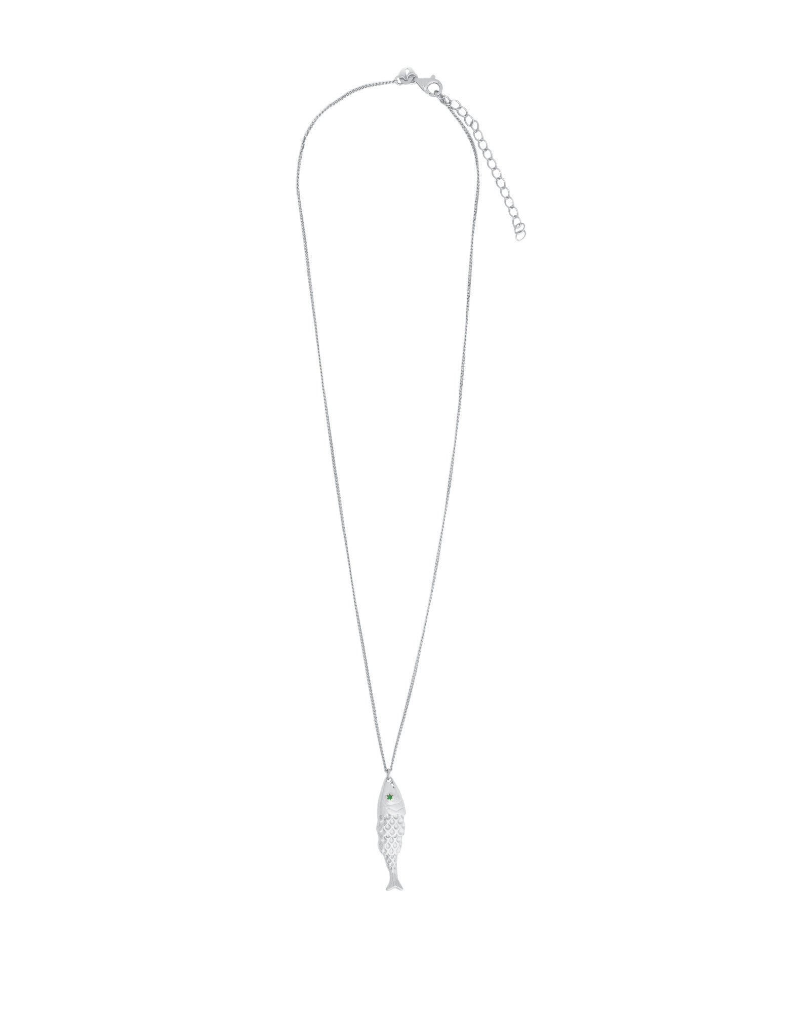 Quiet Icon-Fish CZ Necklace-Necklaces-Blue Ruby Jewellery-Vancouver Canada