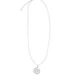 Quiet Icon-Swirl Drop Necklace-Necklaces-Blue Ruby Jewellery-Vancouver Canada