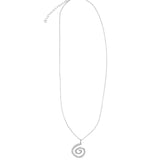 Quiet Icon-Swirl Drop Necklace-Necklaces-Blue Ruby Jewellery-Vancouver Canada