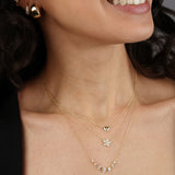 Quiet Icon-Seven CZ Necklace-Necklaces-Blue Ruby Jewellery-Vancouver Canada