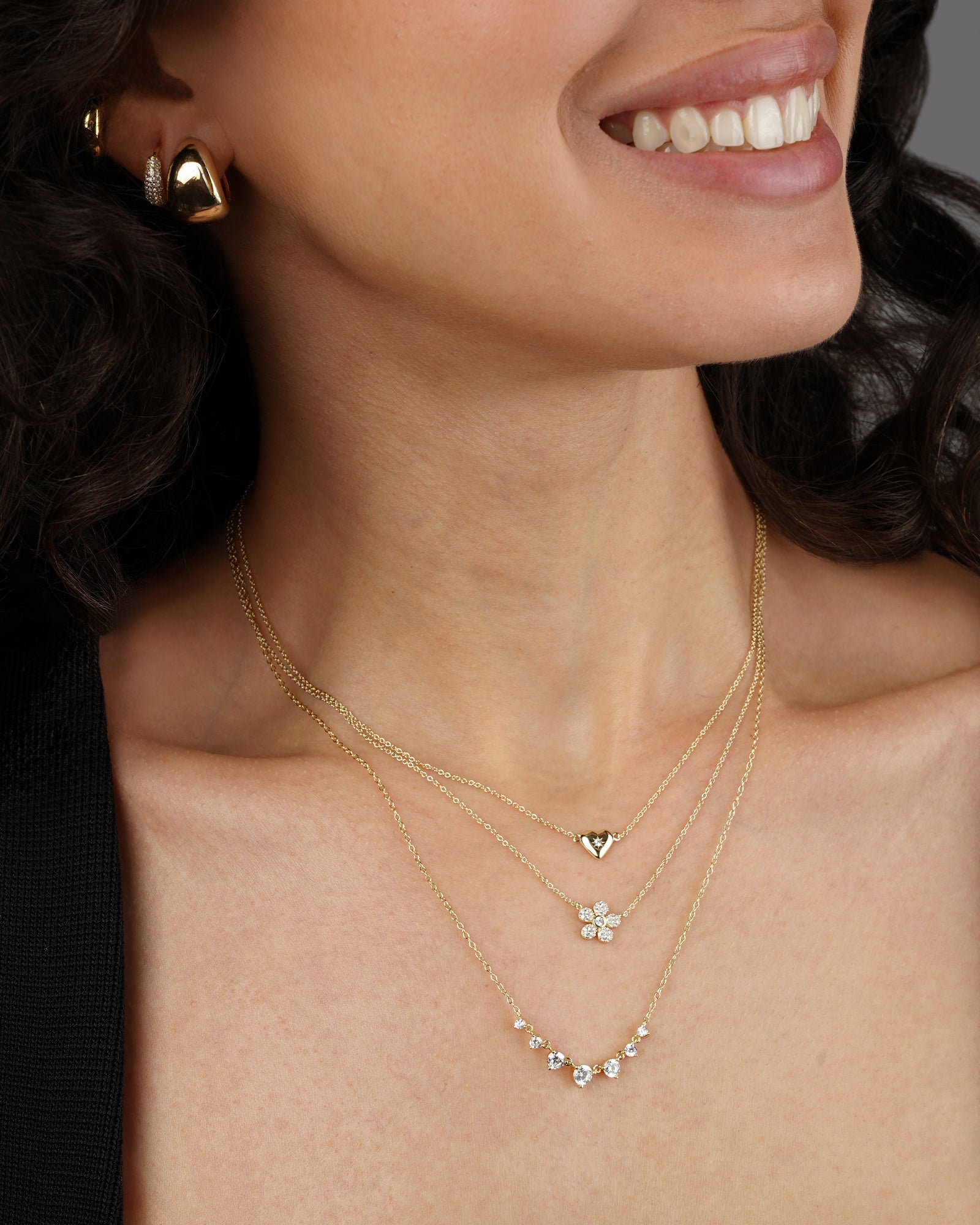 Quiet Icon-Seven CZ Necklace-Necklaces-Blue Ruby Jewellery-Vancouver Canada
