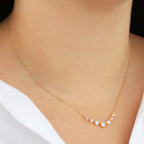 Seven CZ Necklace