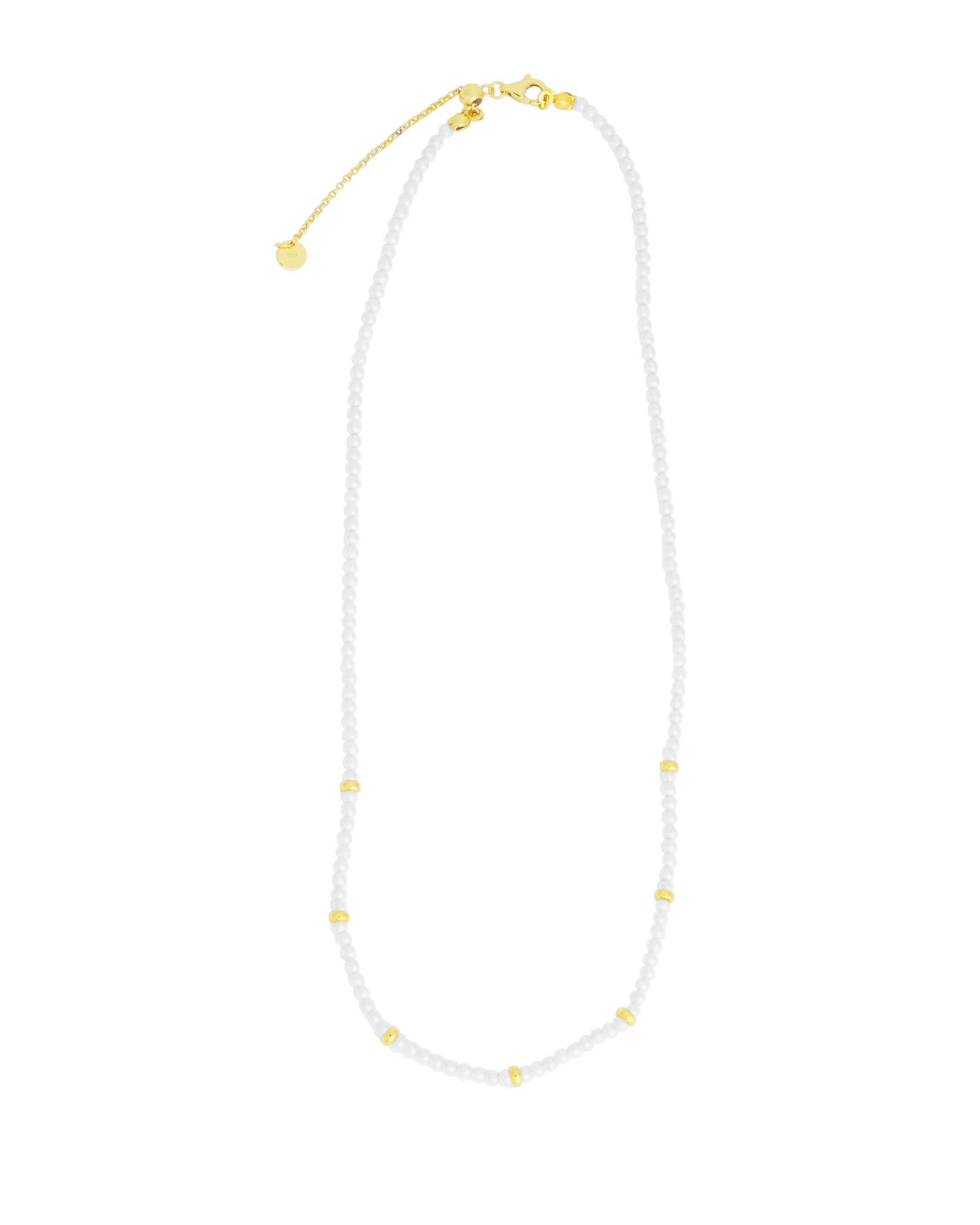 Quiet Icon-Pearl Rondelle Necklace-Necklaces-Blue Ruby Jewellery-Vancouver Canada