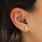 Quiet Icon-Triangle Knot Stud-Earrings-Blue Ruby Jewellery-Vancouver Canada