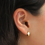 Quiet Icon-Dome "J" Stud-Earrings-Blue Ruby Jewellery-Vancouver Canada