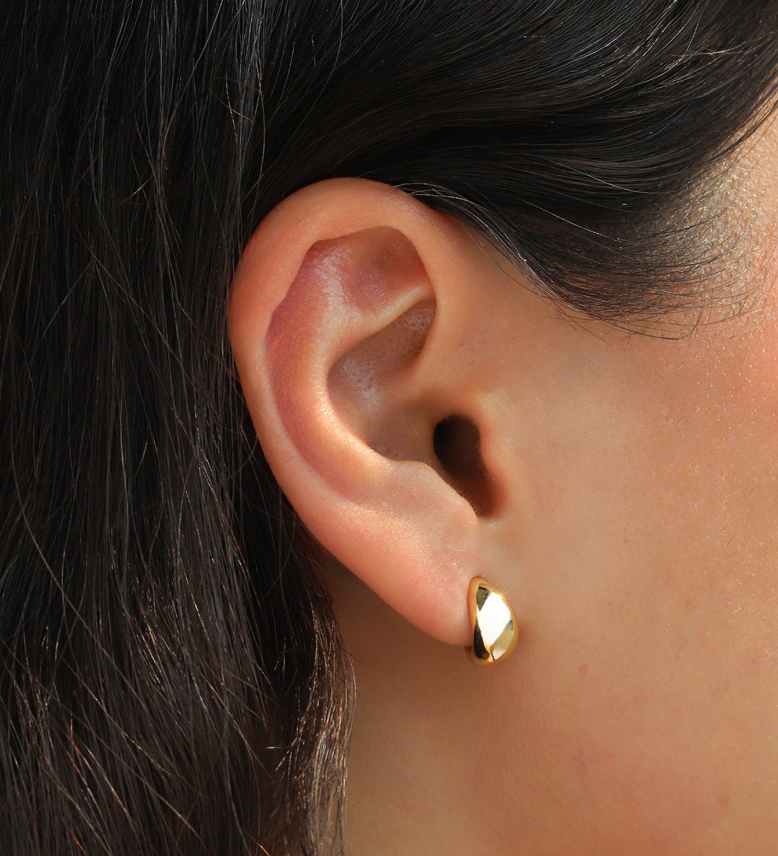 Quiet Icon-Dome "J" Stud-Earrings-Blue Ruby Jewellery-Vancouver Canada