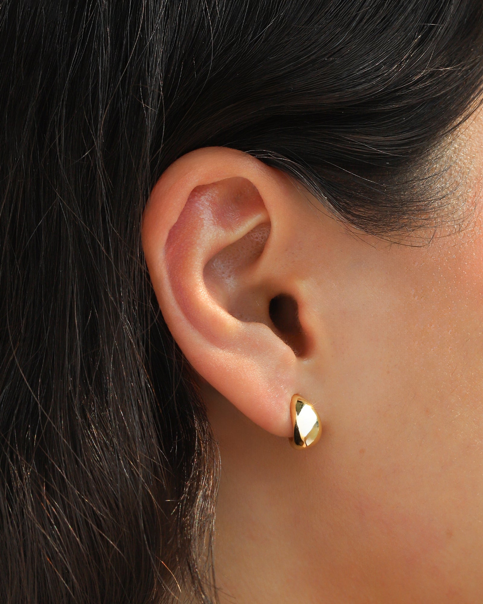 Quiet Icon-Dome "J" Stud-Earrings-Blue Ruby Jewellery-Vancouver Canada