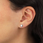 Quiet Icon-Sand Dollar Studs-Earrings-Blue Ruby Jewellery-Vancouver Canada