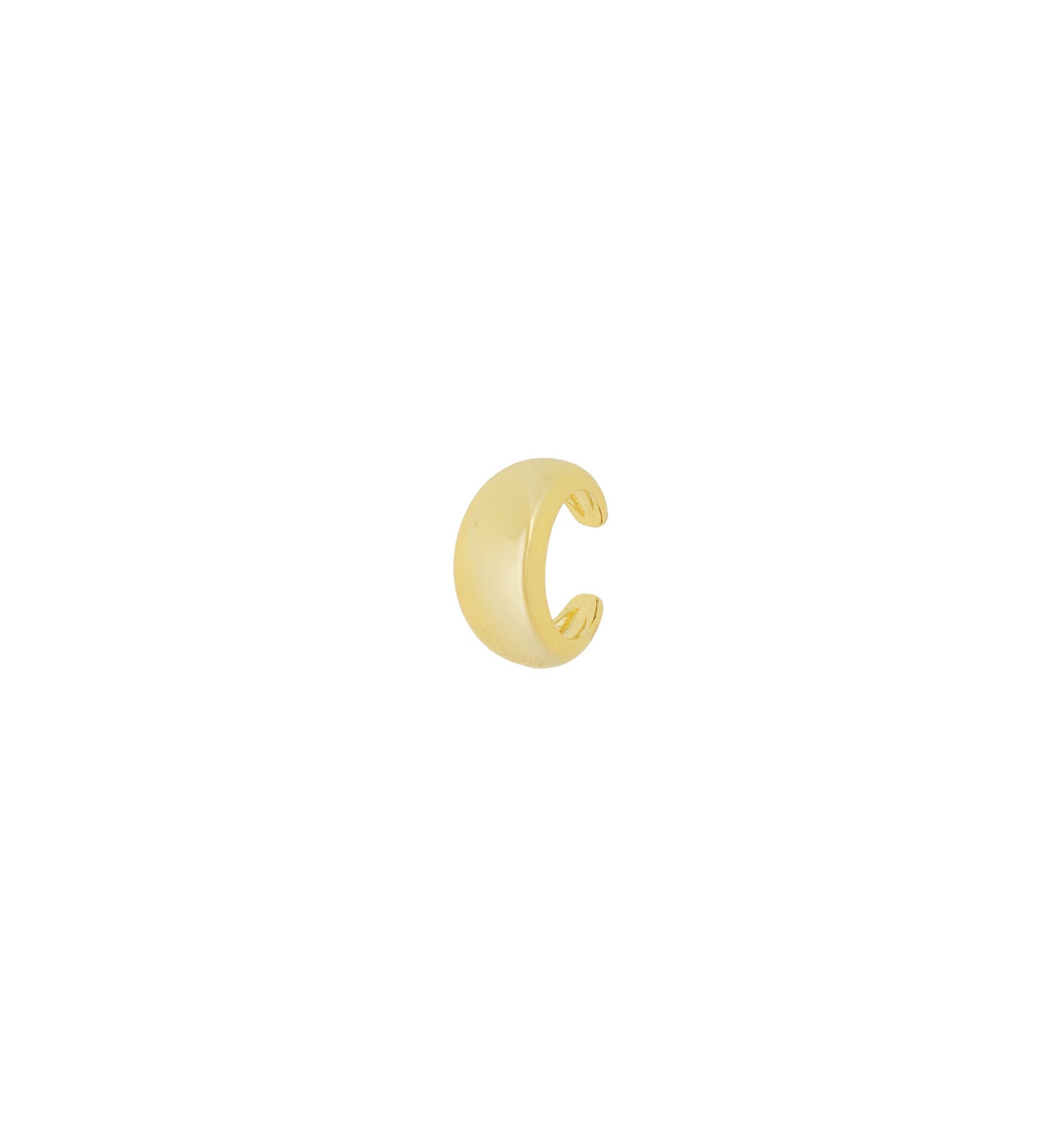 Quiet Icon-Chunky Dome Ear Cuff-Earrings-14k Gold Vermeil-Blue Ruby Jewellery-Vancouver Canada