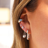 Quiet Icon-Chunky Dome Ear Cuff-Earrings-Blue Ruby Jewellery-Vancouver Canada