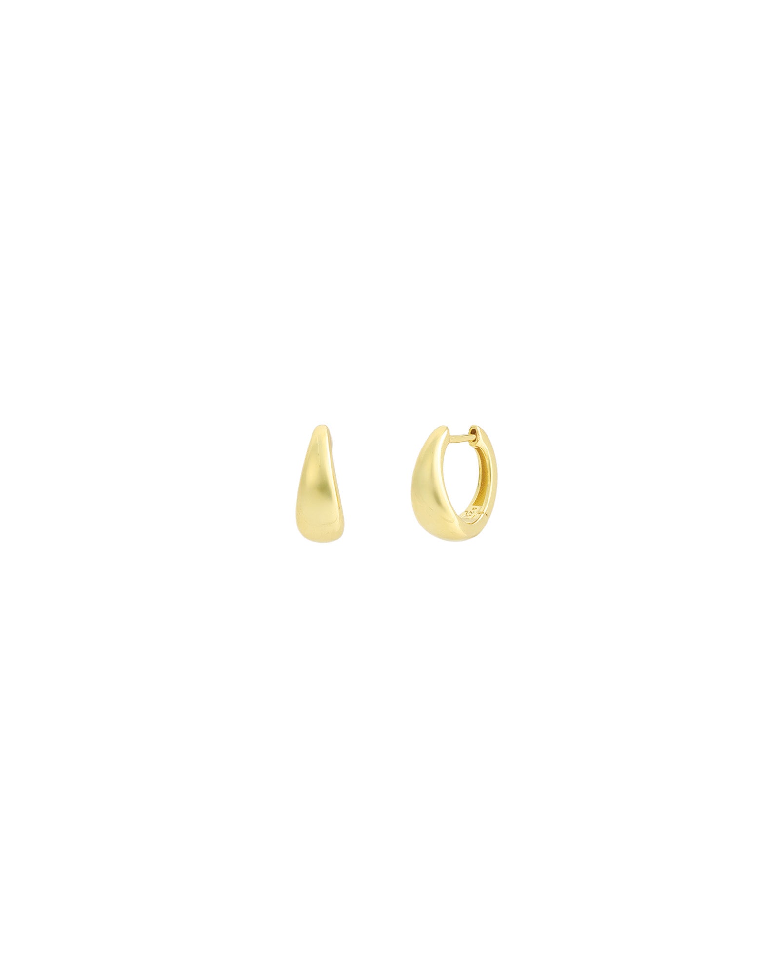 Classic Tapered Huggie 14k Gold Vermeil