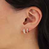 Pavé Tapered Huggie