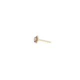 Daisy Stone Enamel Stud
